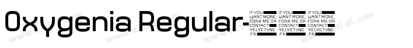 Oxygenia Regular字体转换
